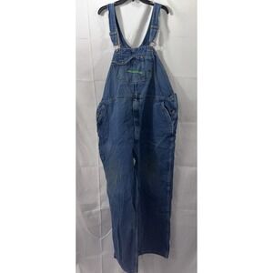 KEY Imperial Workwear Farm Denim Overalls Mens 52x29 Blue Bib Carpenter
